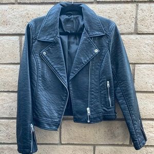 Faux leather jacket